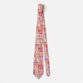 Cravate Ties - Artisanat Rouge & Orange (Devant)