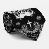 Cravate Ties crâne (Roulé)