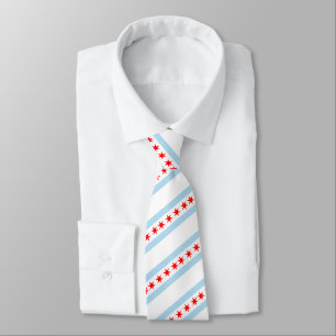 Cravate Ties de Chicago, mode USA, entreprise du drapeau d