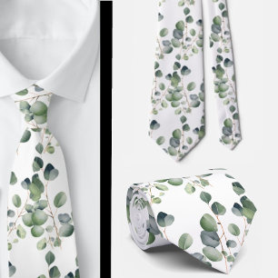 Cravate Ties de cou formels en eucalyptus   Simples et cla