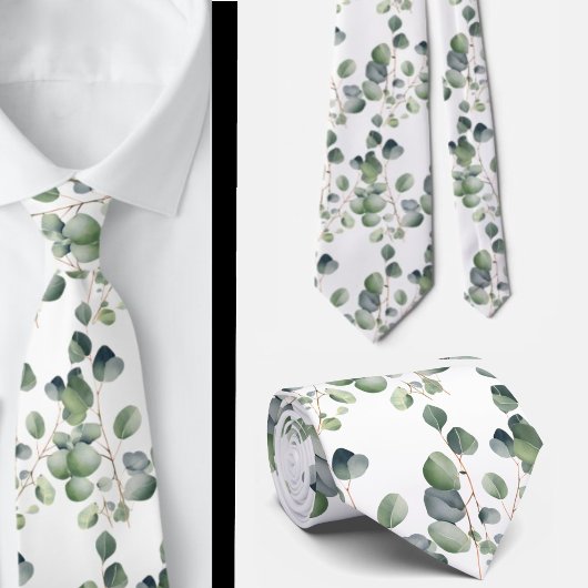 Cravate Ties de cou formels en eucalyptus | Simples et cla