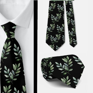 Cravate Ties de cou formels en eucalyptus Simples et cla