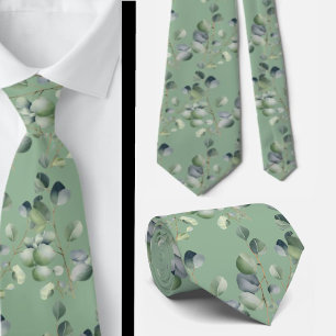 Cravate Ties de cou formels en eucalyptus Simples et cla