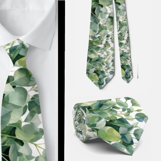 Cravate Ties de cou formels en eucalyptus | Simples et cla