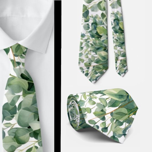 Cravate Ties de cou formels en eucalyptus | Simples et cla