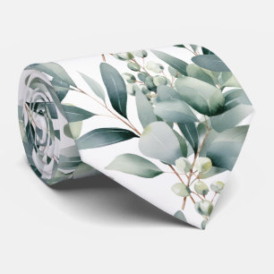 Cravate Ties formelles à col eucalyptus Simples et class