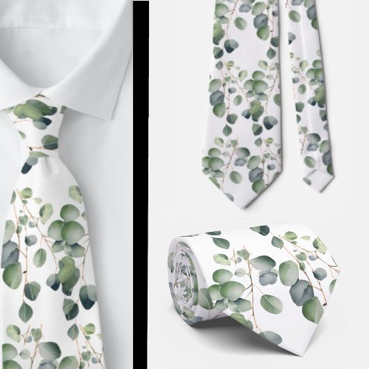Cravate Ties formelles à col eucalyptus | Simples et class