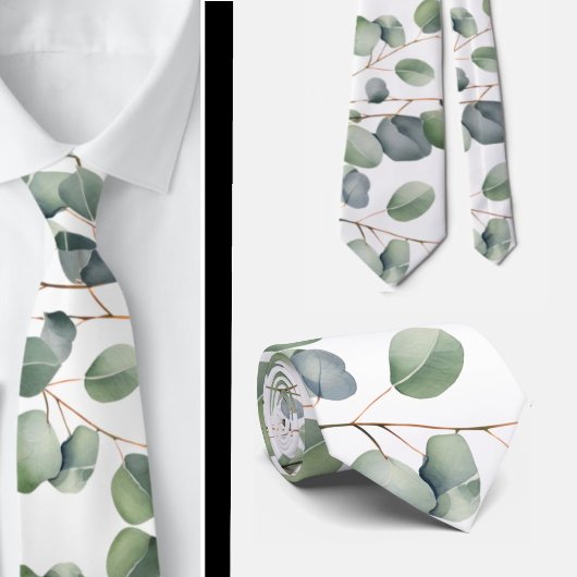 Cravate Ties formelles au cou en eucalyptus | Simples et c