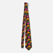 Cravate Ties pour hommes colorés Ranunculus (Dos)