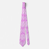Cravate Ties pour hommes de créateurs coeurs roses et viol (Devant)