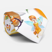 Cravate Ties pour hommes de créateurs Oranges heureux (Roulé)