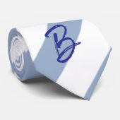 Cravate Ties pour hommes de créateurs Style rayure bleue e (Roulé)
