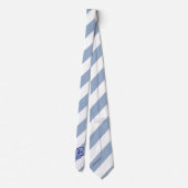 Cravate Ties pour hommes de créateurs Style rayure bleue e (Dos)
