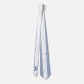 Cravate Ties pour hommes de créateurs Style rayure bleue e (Dos)