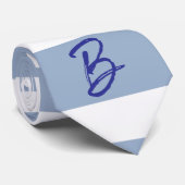 Cravate Ties pour hommes de créateurs Style rayure bleue e (Roulé)