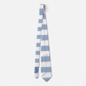 Cravate Ties pour hommes de créateurs Style rayure bleue e (Dos)