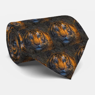 Cravate Tiger face noir