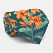 Cravate Tiger Lily (Roulé)