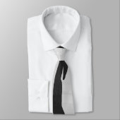 Cravate Tiger noir et blanc (Attaché)