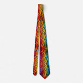Cravate Tigre arc-en-ciel (Dos)