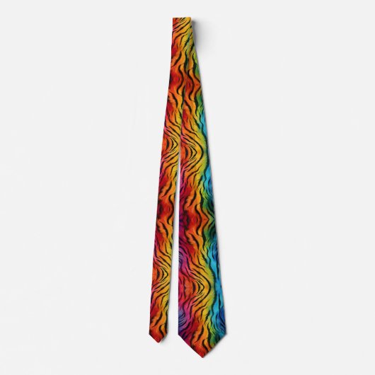 Cravate Tigre arc-en-ciel (Dos)