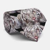 Cravate Tigre blanc (Roulé)