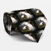 Cravate Tigre blanc (Roulé)