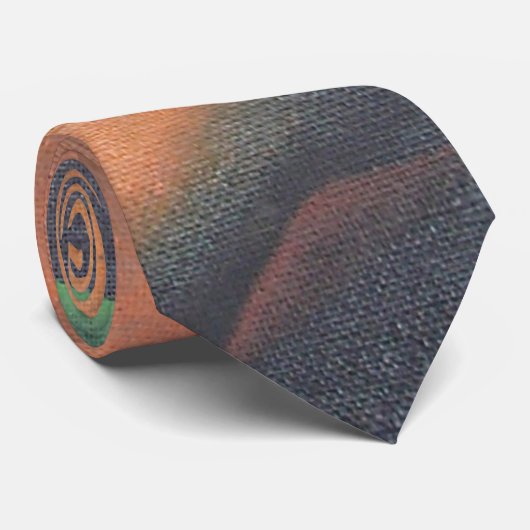 Cravate Tigre En Style Art Géométrique Franz Marc (Roulé)