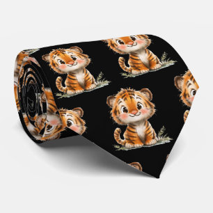 Cravate Tigre Mignon Tie Kawaii pour le Cou