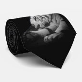 Cravate Tigre somnolent (Roulé)