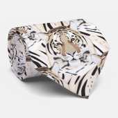 Cravate Tigre, visage de tigre, symbole 2022 (Roulé)