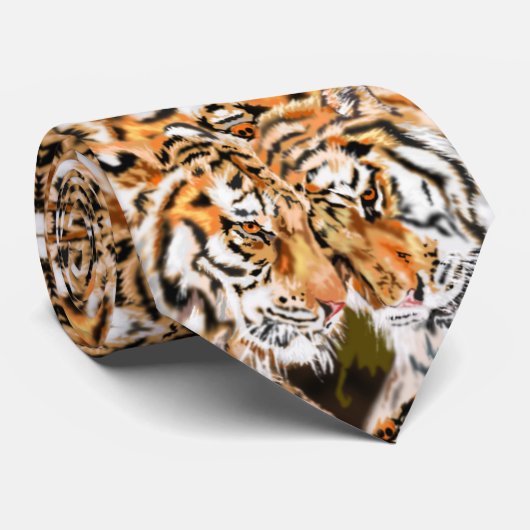 Cravate Tigres 2 (Roulé)