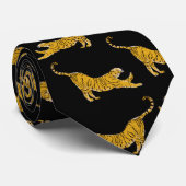 Cravate Tigres d'or (Roulé)