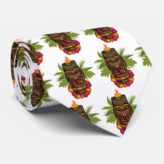 Cravate Tiki Aloha (Roulé)