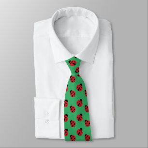 Cravate Tiled Ladybugs Design Necktie