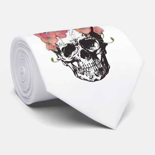 Cravate Till Death Do Us Part Skull Wedding tie (Roulé)