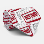 Cravate Timbre de remboursement de taxe rouge sur le formu (Roulé)