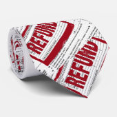 Cravate Timbre de remboursement rouge de l'impôt sur le re (Roulé)