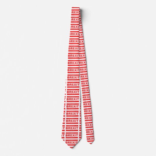 Cravate Timbre rouge du Brexit (Devant)