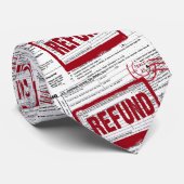 Cravate Timbre rouge du remboursement de taxe (Roulé)