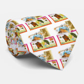 Cravate Timbres russes (Roulé)