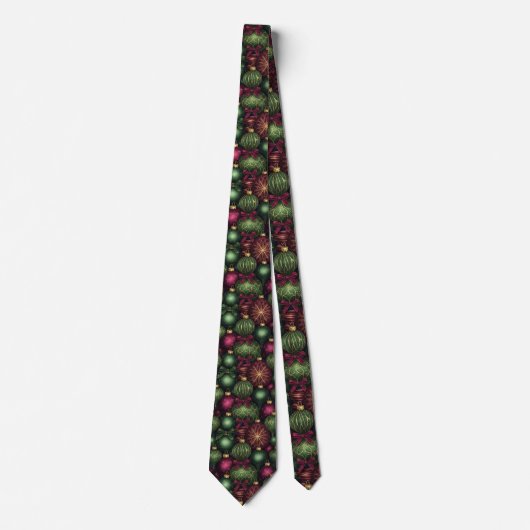 Cravate Tinsel Town - Men's Christmas Custom Necktie (Devant)