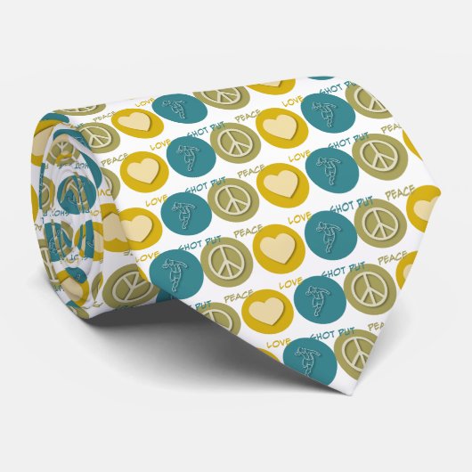 Cravate Tir d'amour de paix mis (Roulé)