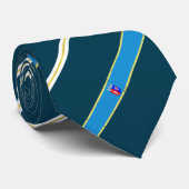Cravate Tirana barre le drapeau (Roulé)