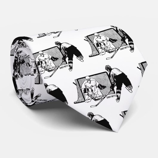 Cravate Tiré sur le croquis de hockey net (Roulé)