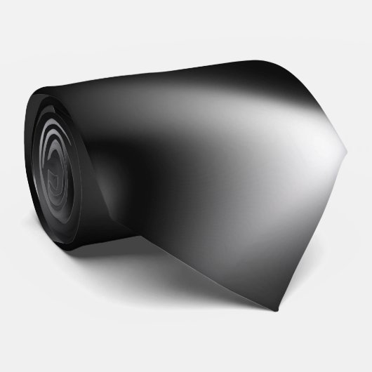 Cravate Tissage Abstrait en noir et blanc (Roulé)
