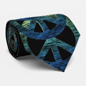 Cravate tissée de signe de paix (Roulé)