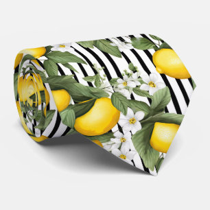 Cravate Tissu à motif citron pour homme