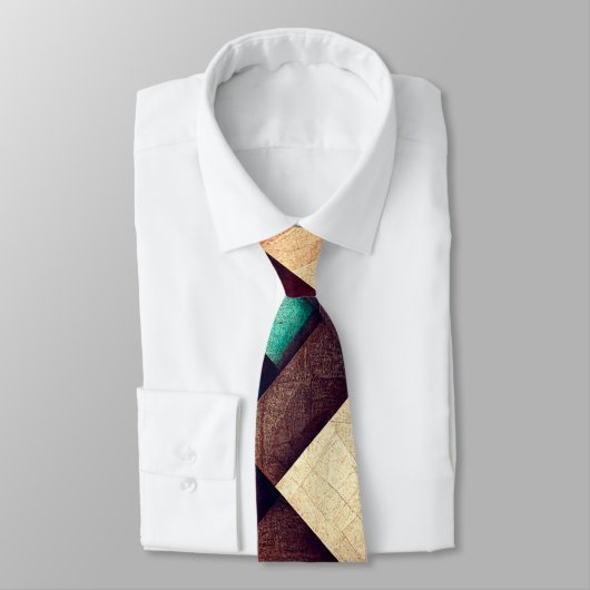 Cravate Tissu en bois Abstrait (Attaché)