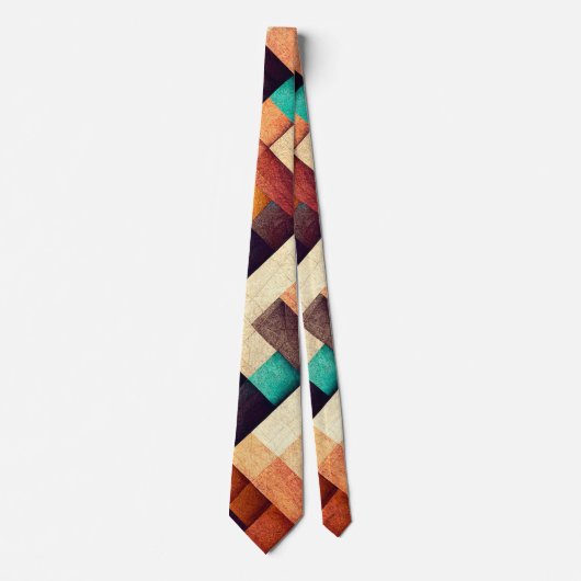 Cravate Tissu en bois Abstrait (Devant)